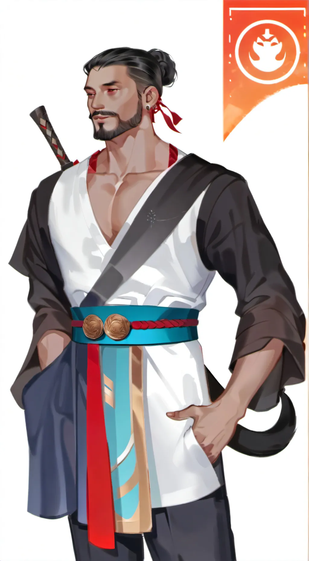 ai character: coal background