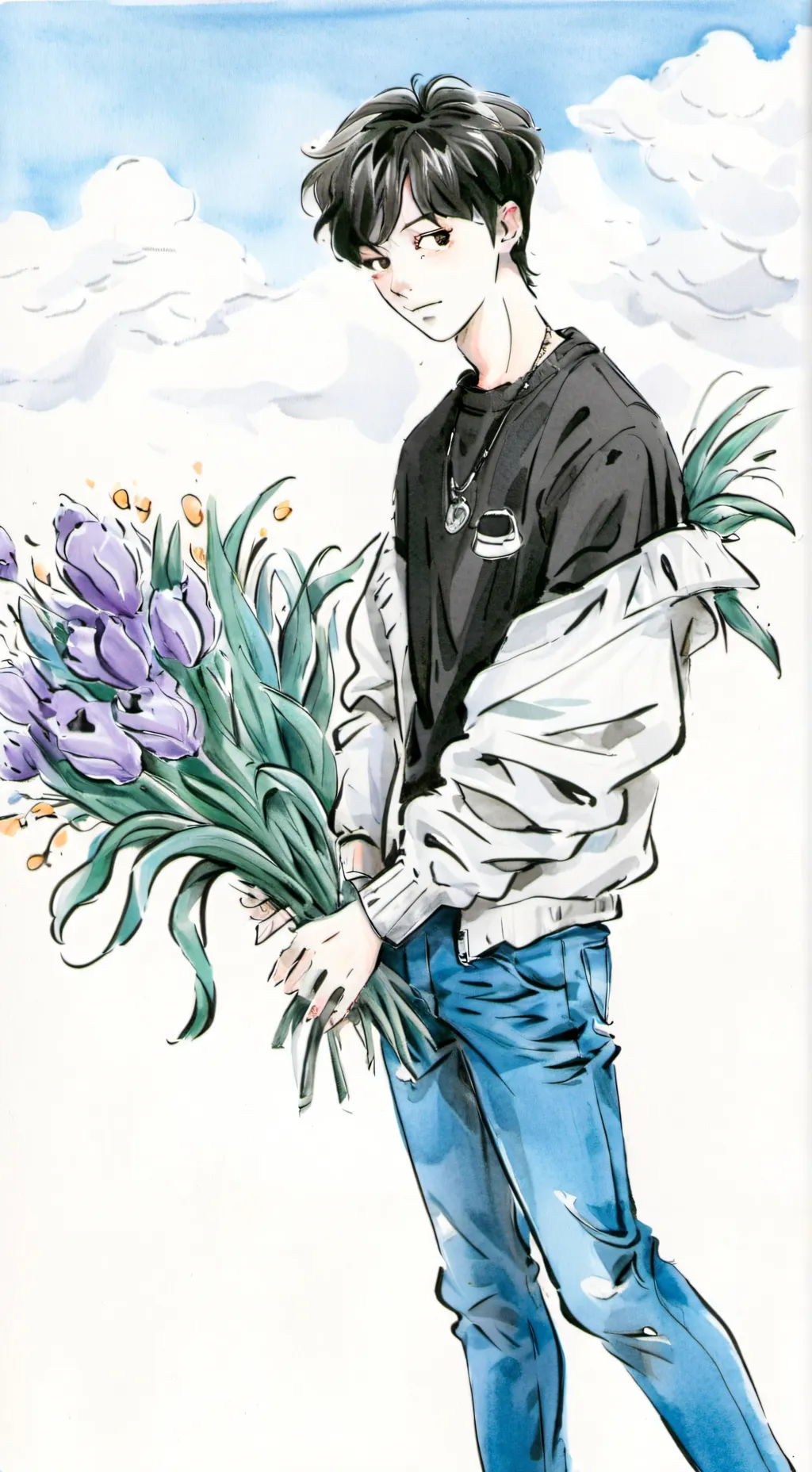 ai character: Ash/ Ashley  background