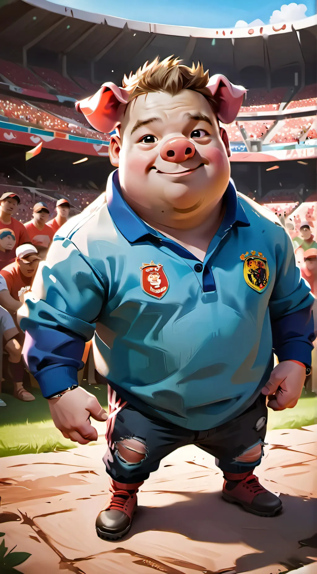 ai character: pele el puerco background