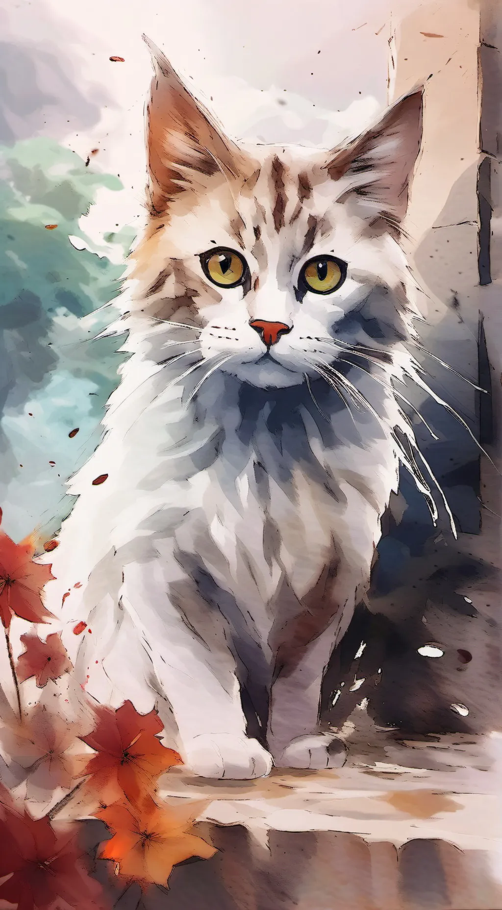 ai character: Gatito background