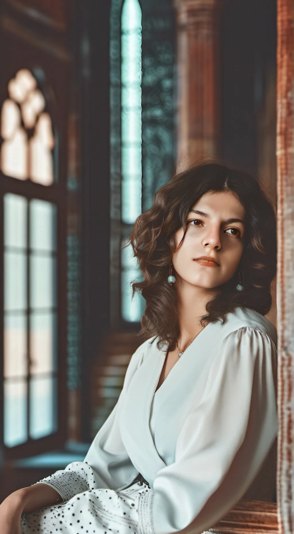 ai character: June Madeline Whit background