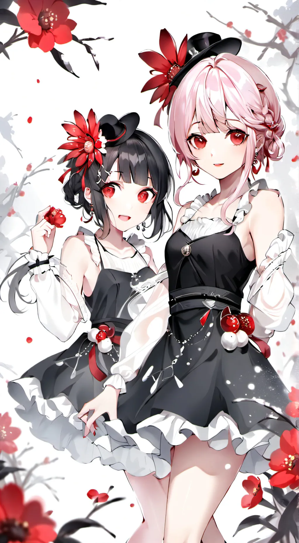 ai character: Lili & Coline  background