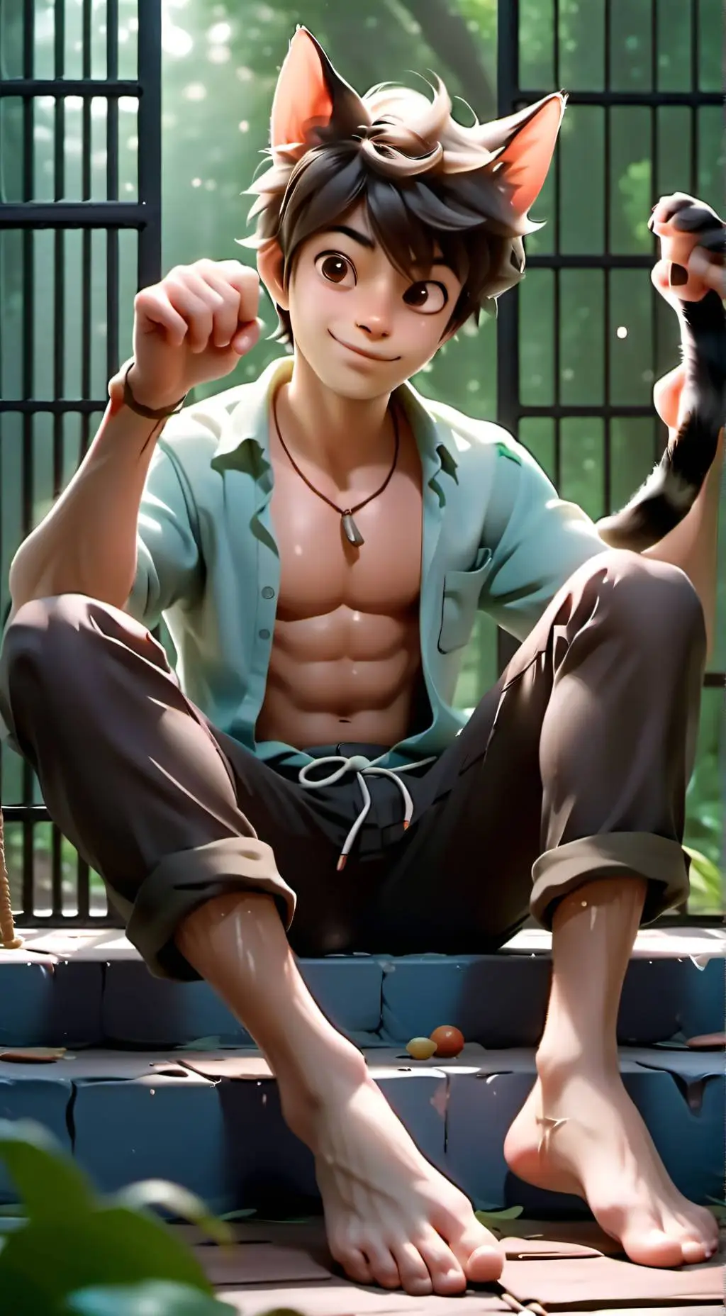 ai character: You wanted a cat? background