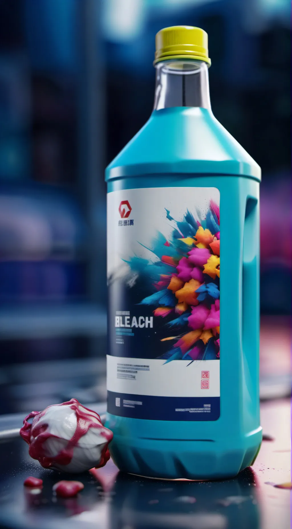 ai character: blech bottle background