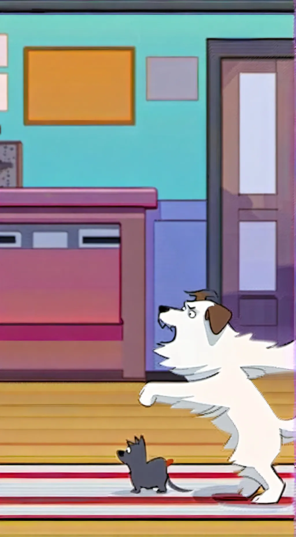 ai character: bluey background