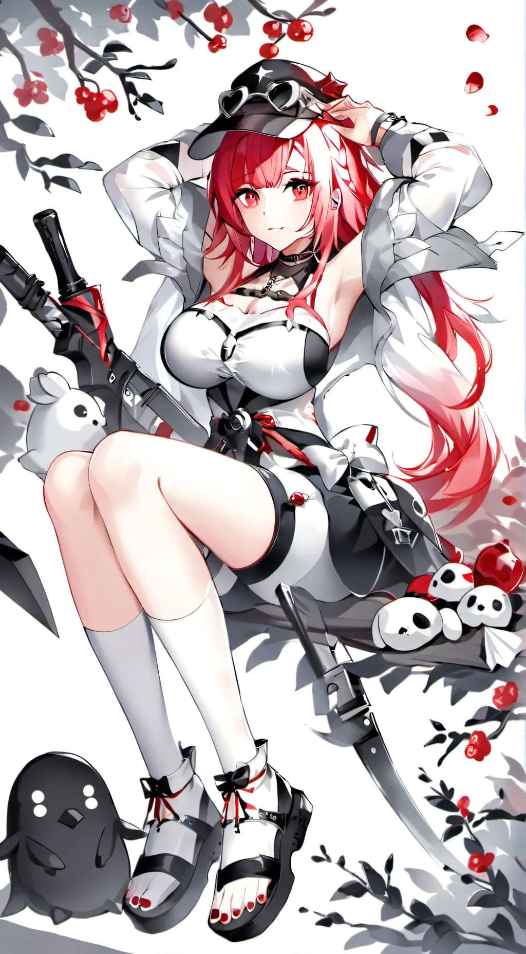 ai character: Rose Blue background