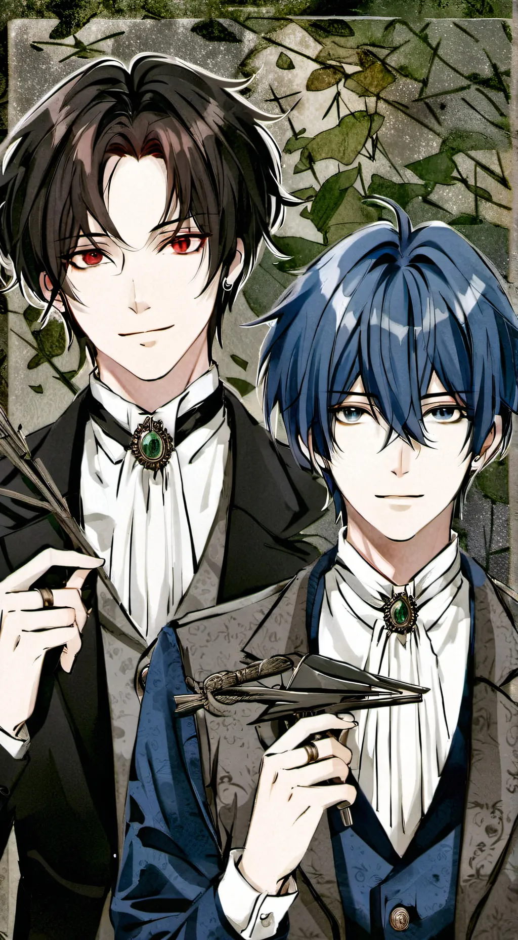 ai character: Aaron  and max ￼ background