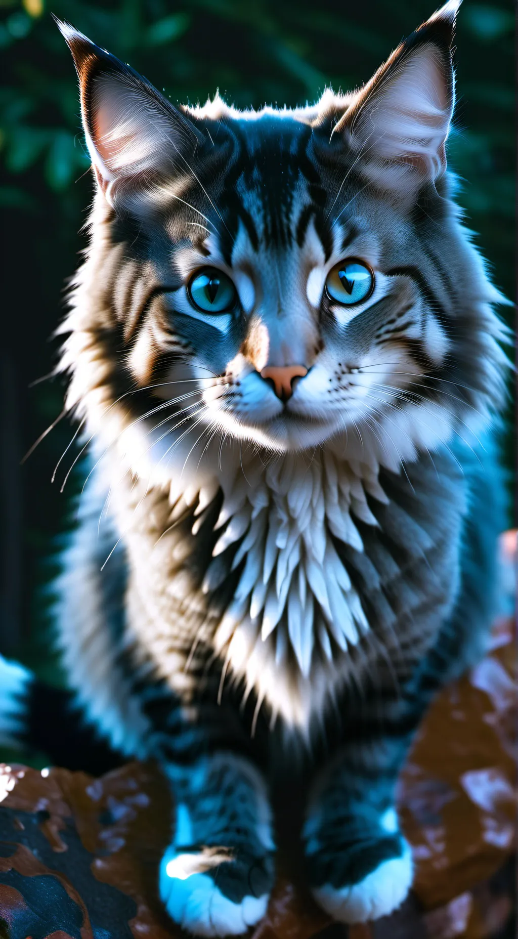 ai character: mama cat background