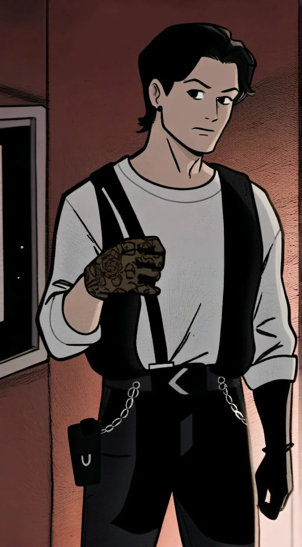 ai character: Ethan  background