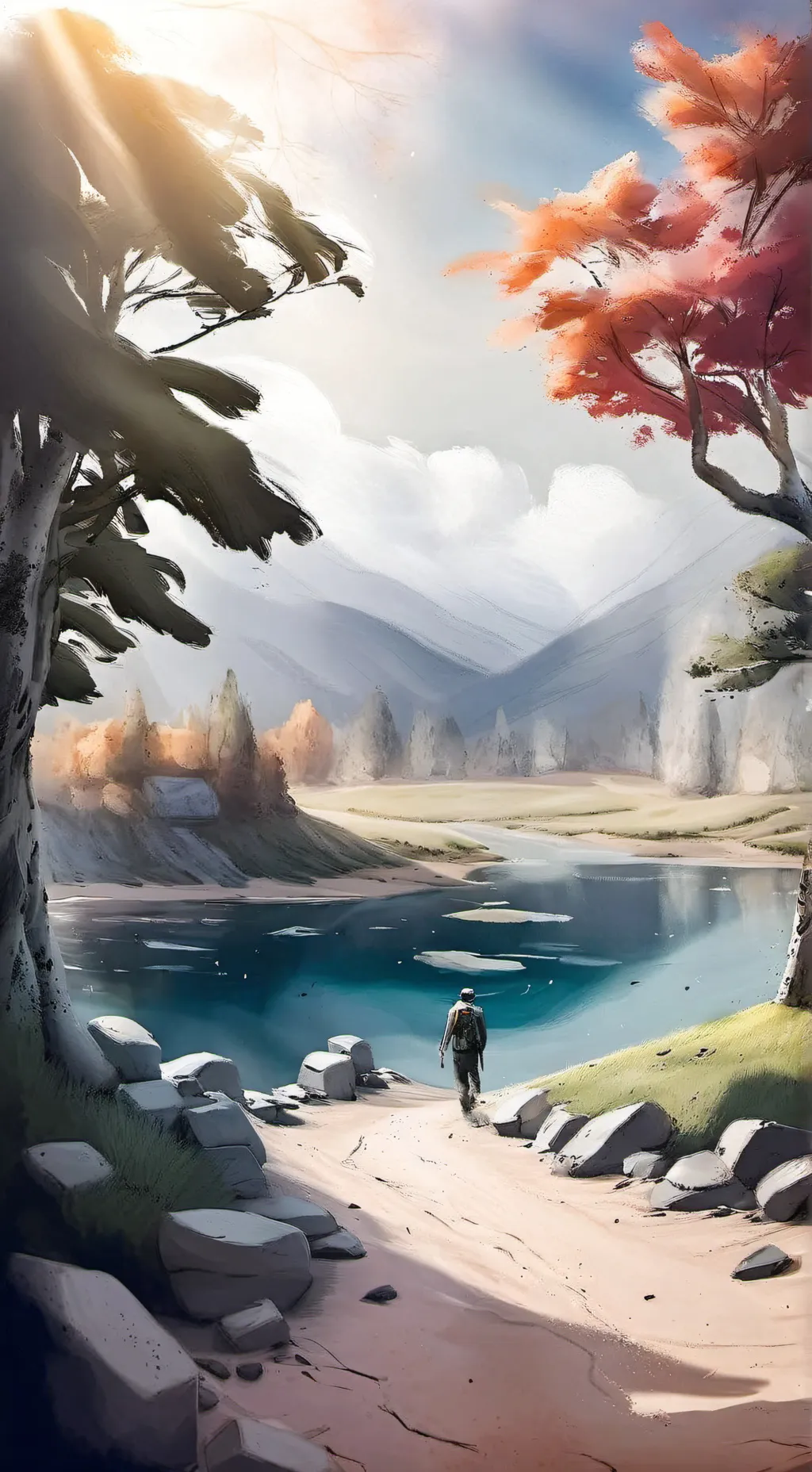 ai character: ceris&Australia background