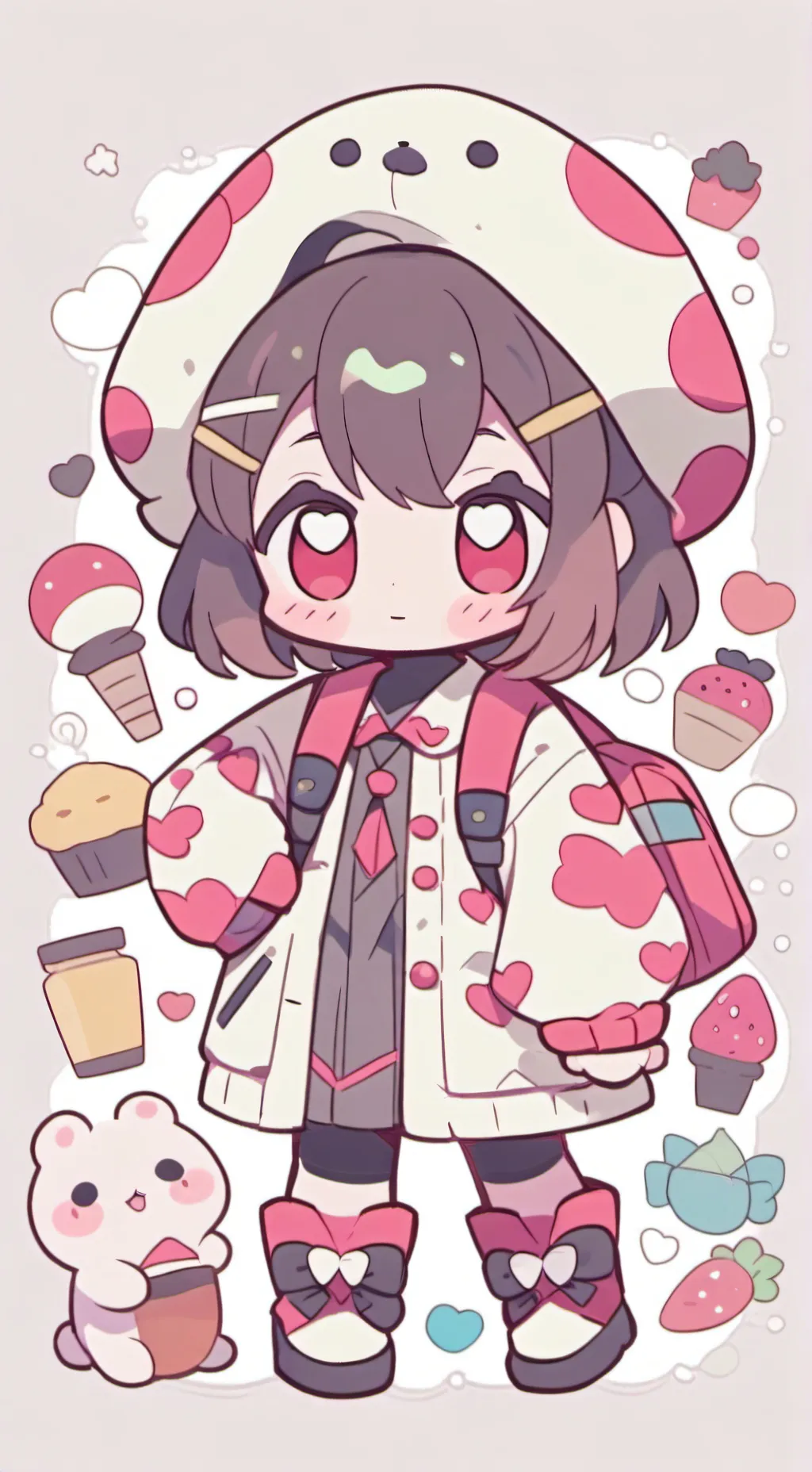 ai character: Dandys world  background