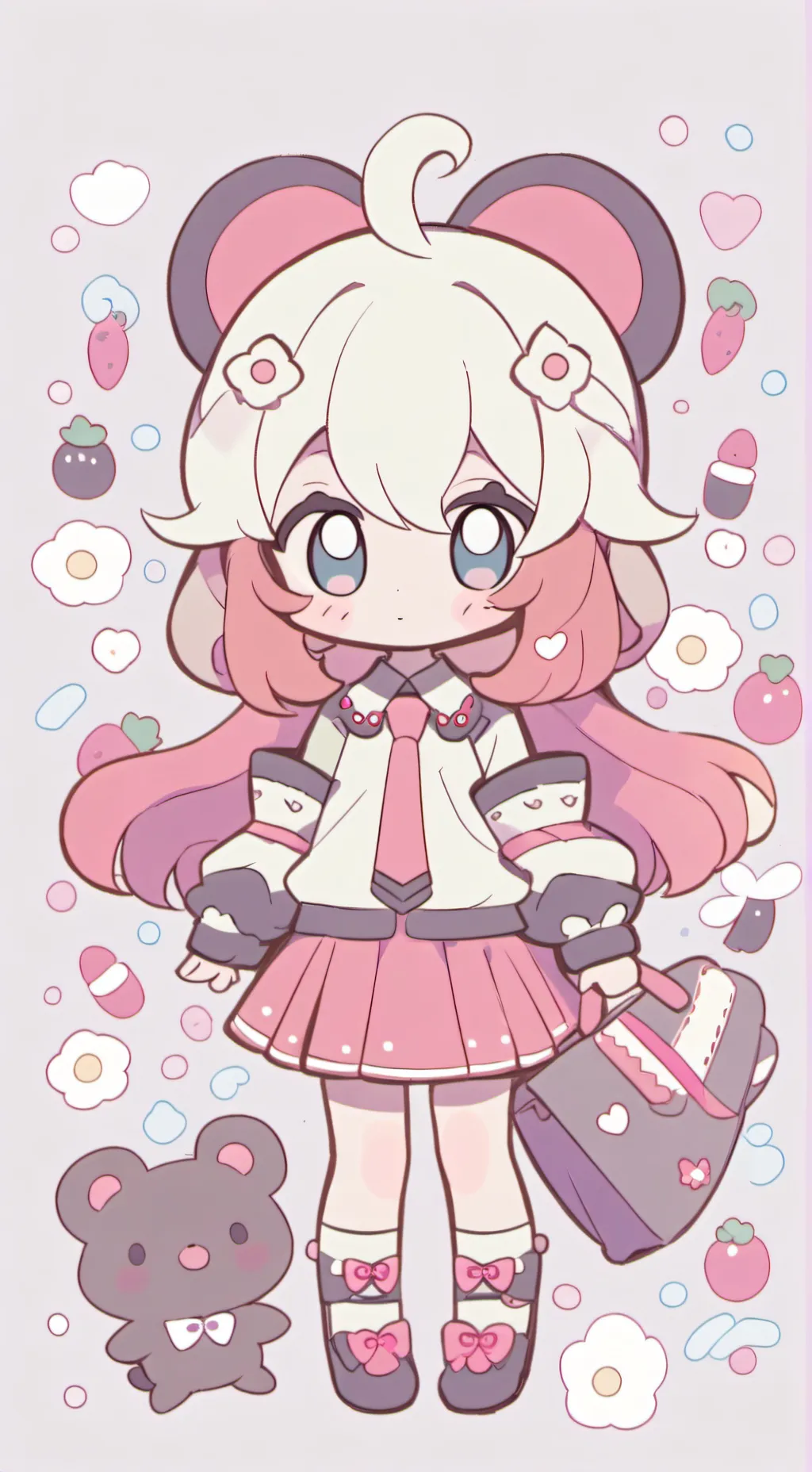 ai character: glisten vor background