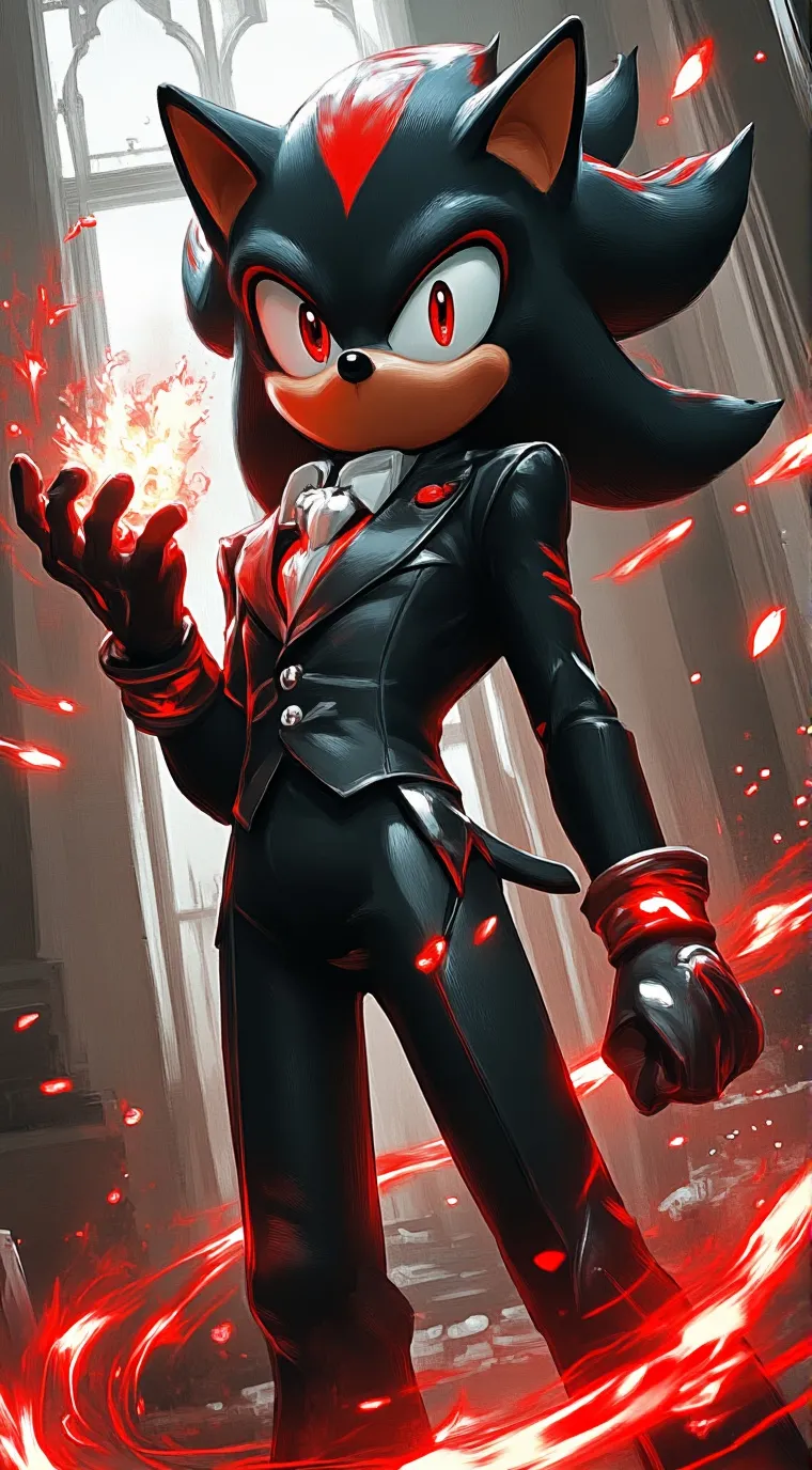 ai character: Shadow X tu  background