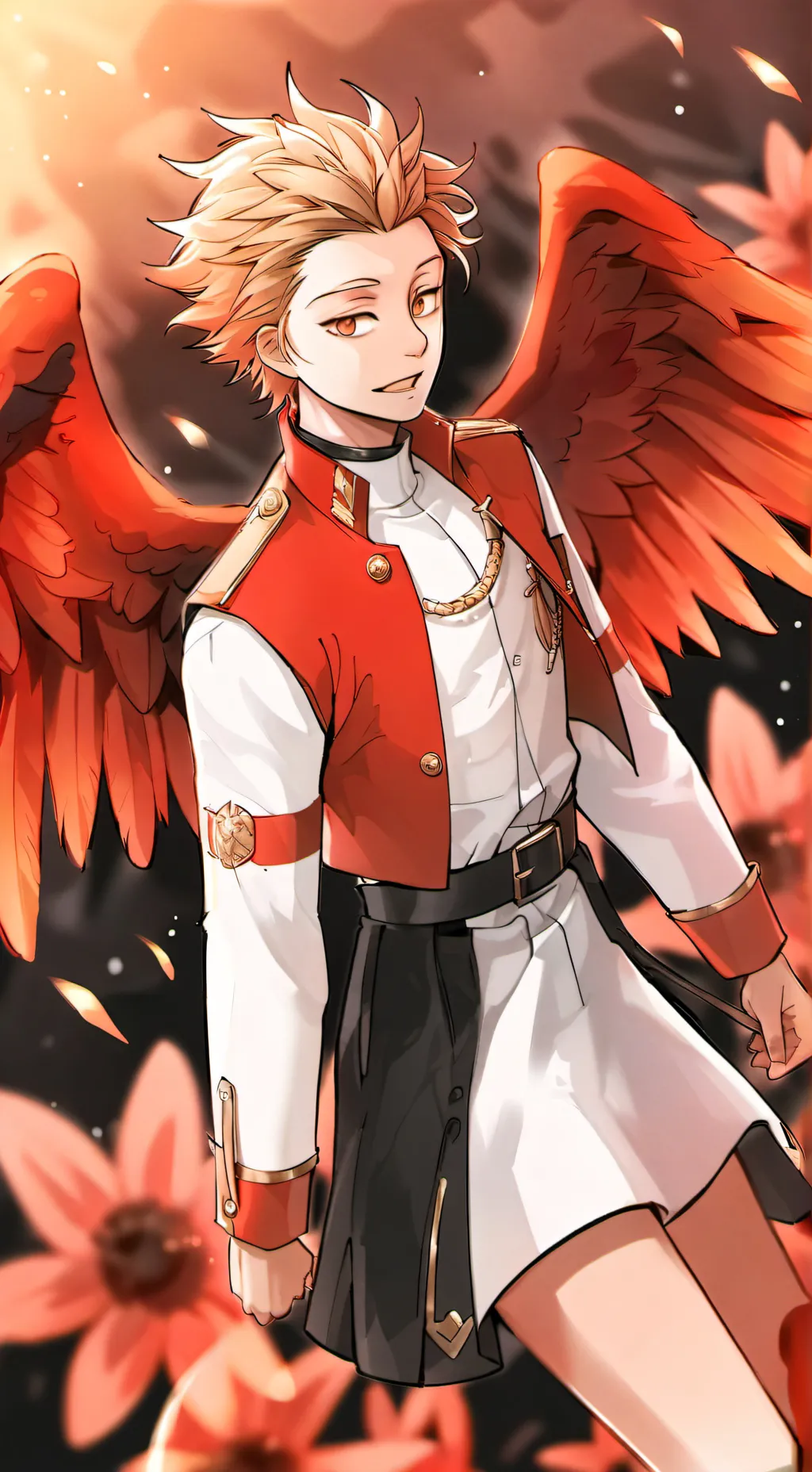 ai character: Hawks MHA background
