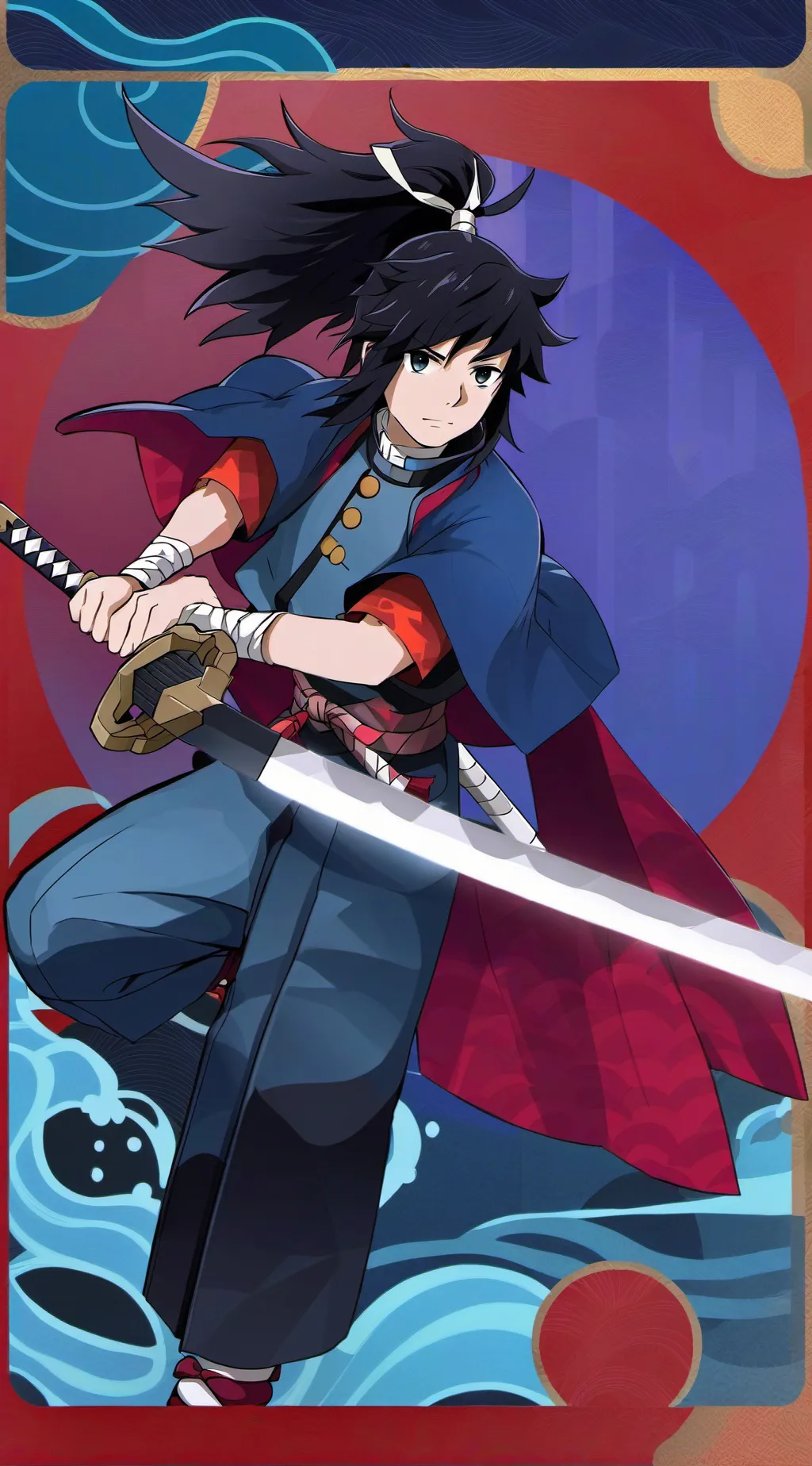 ai character: giyu tomioka background