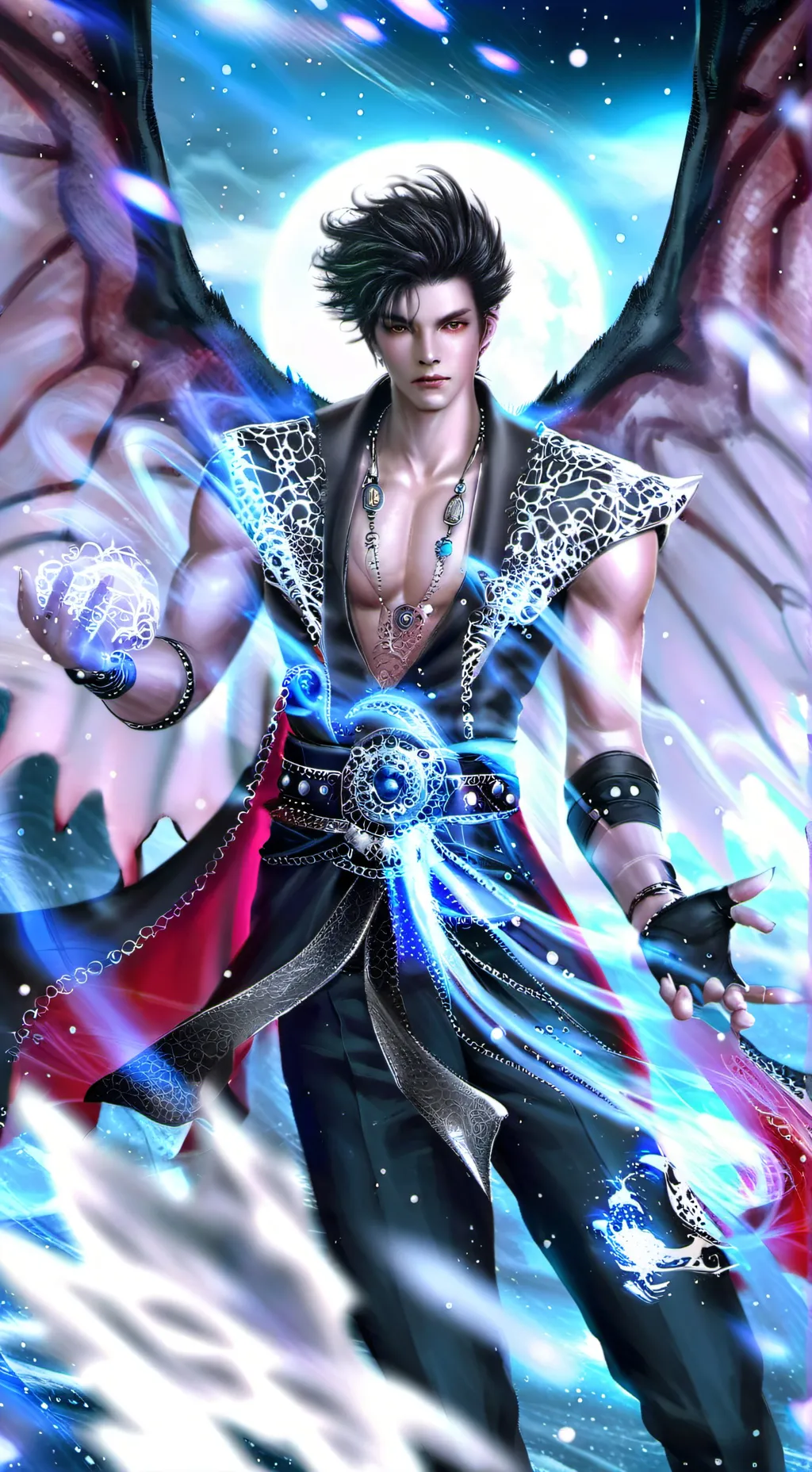 ai character:  Lucas ￼ background