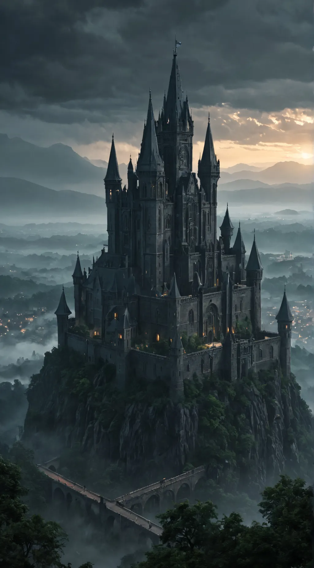 ai character: Villian Mountain background