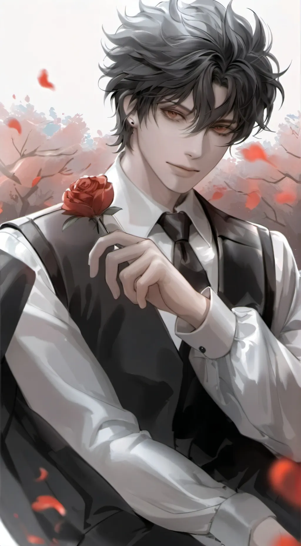 ai character: MHA VALENTINES EEE background