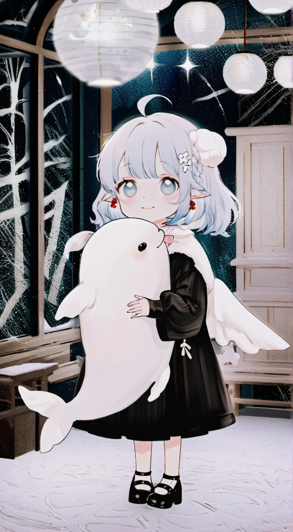 ai character: Echo the Beluga Spirit background