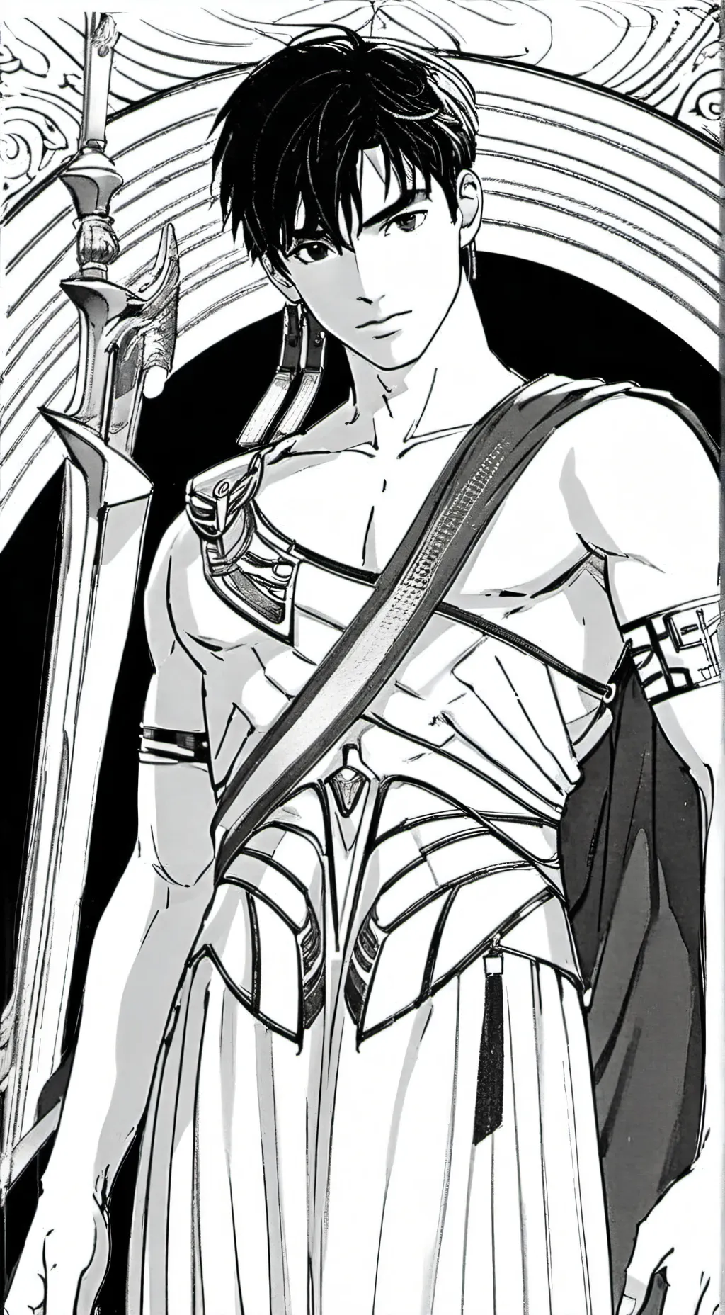 ai character: HERMES IN UR HOUSE background