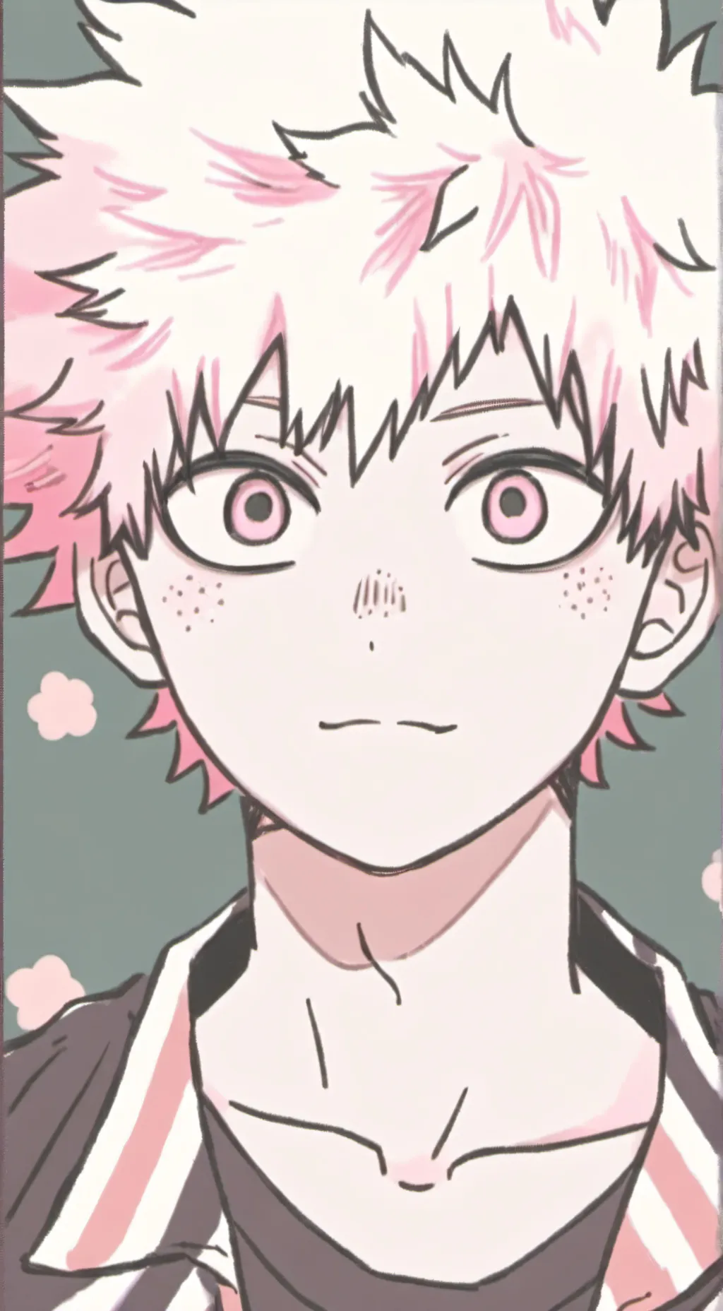 ai character: yn dyed bakugohair background