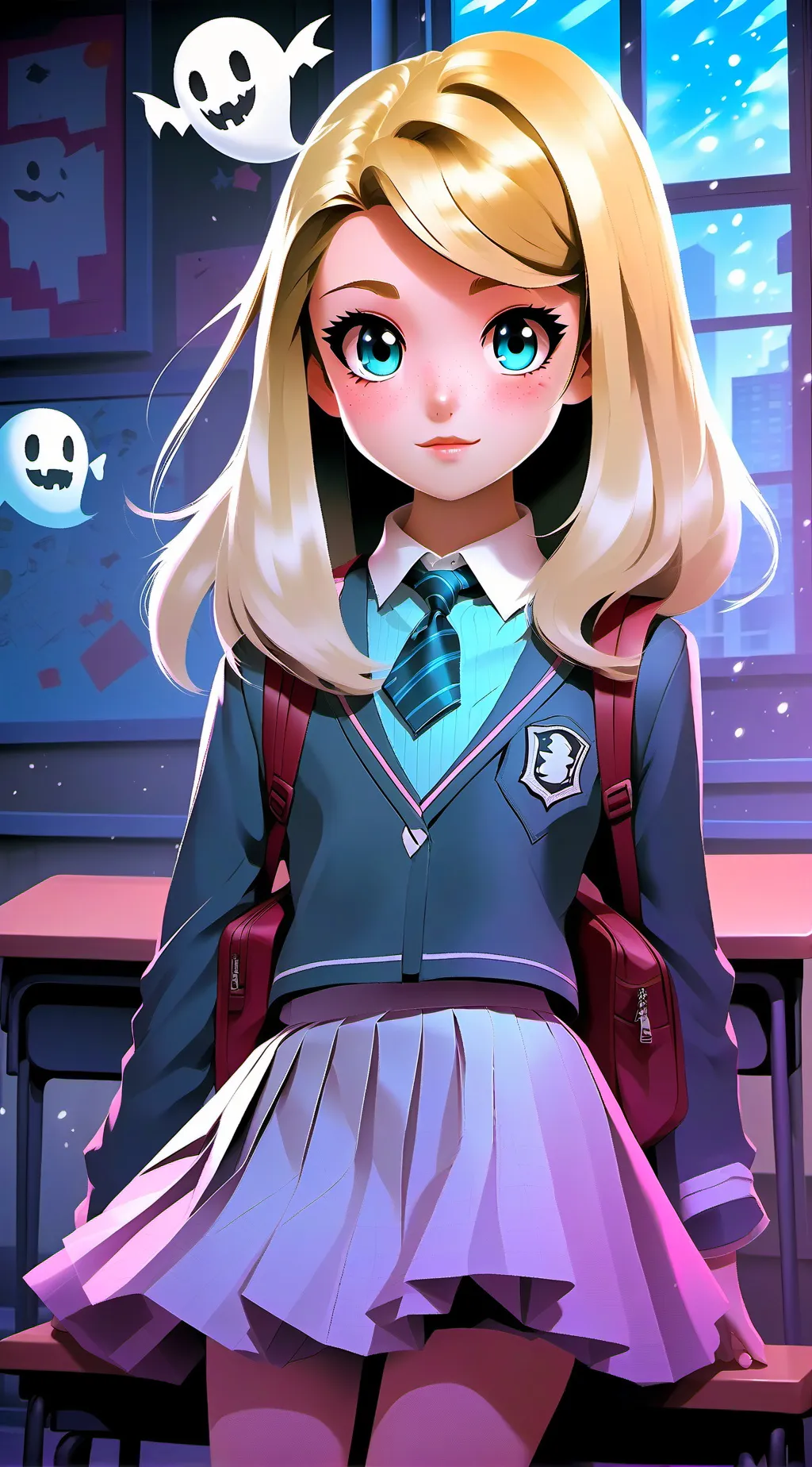 ai character: Nixa hollister background