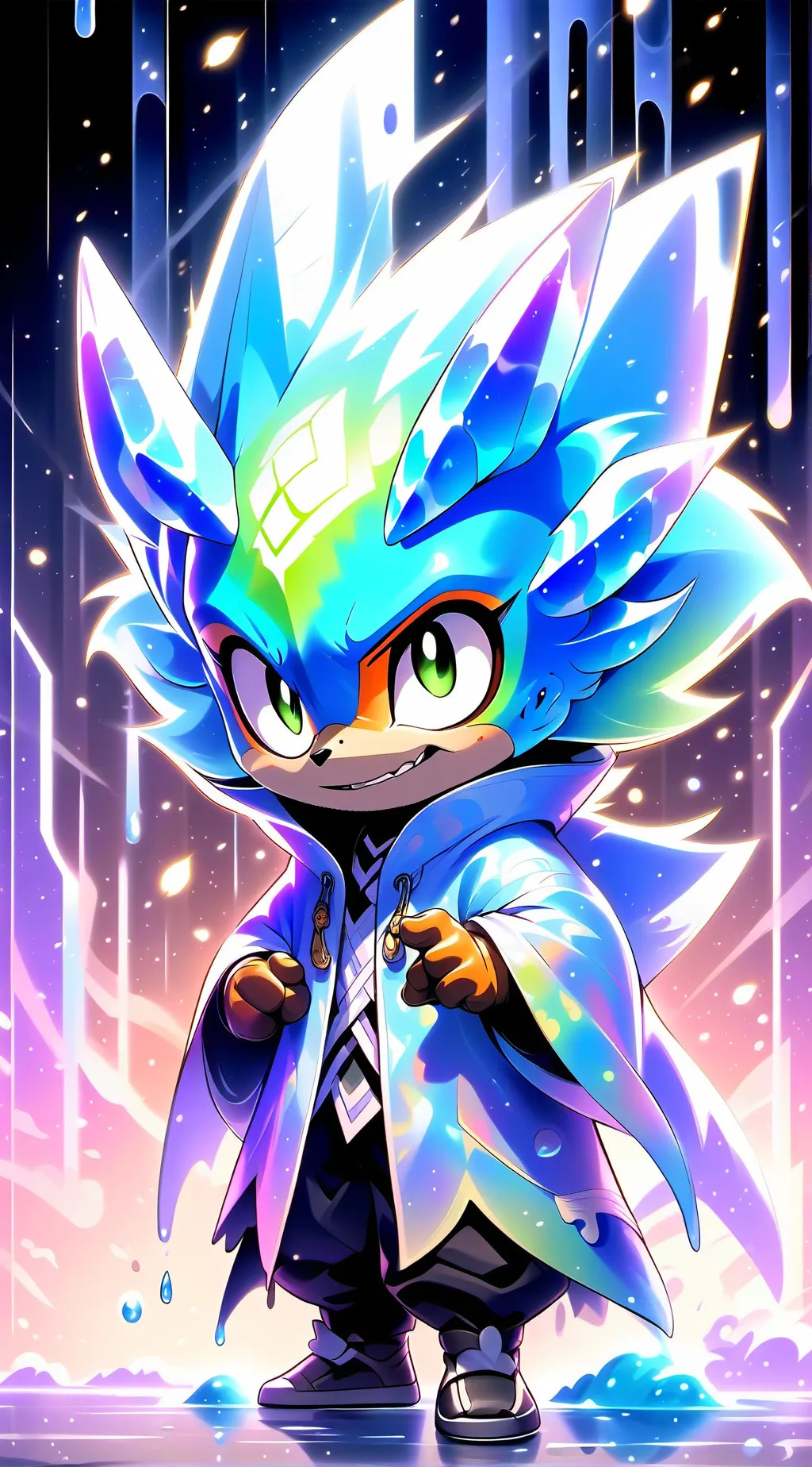 ai character: super power Pikach background