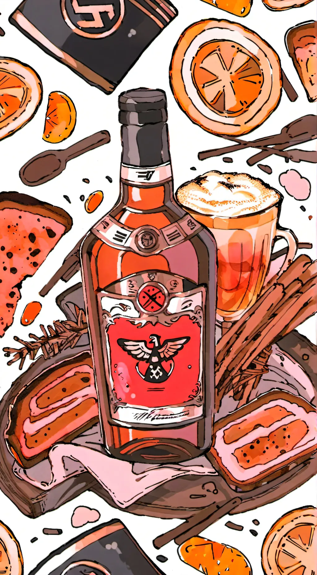 ai character: Cerveza background