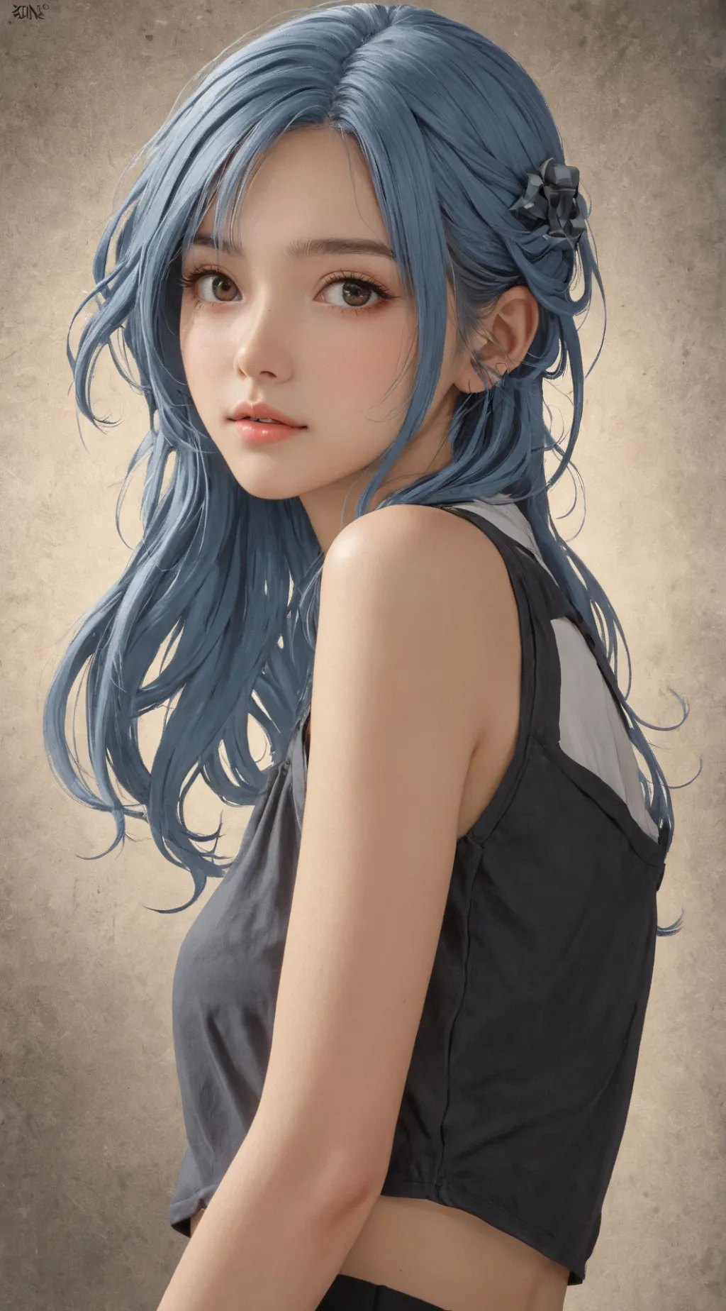 ai character: M i n A background