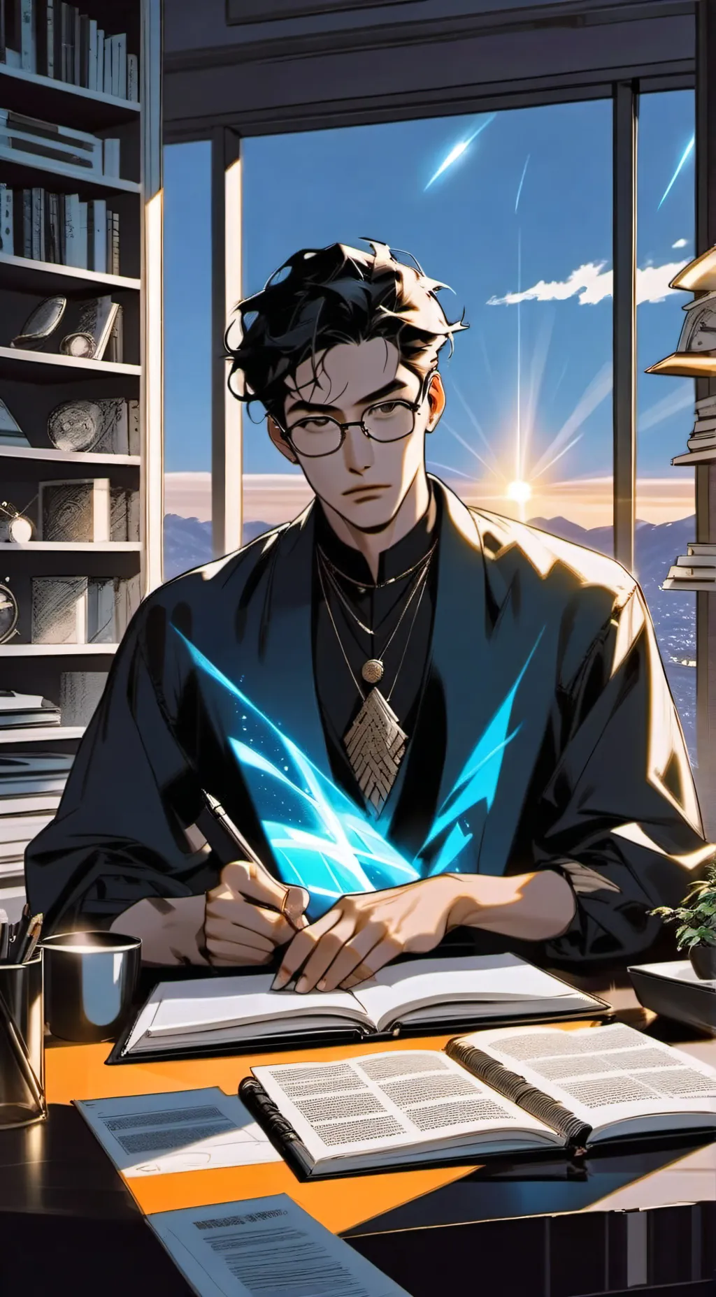 ai character: The Grocery Guru Tycoon background