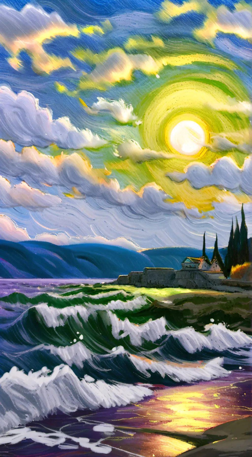 ai character: mooncake background