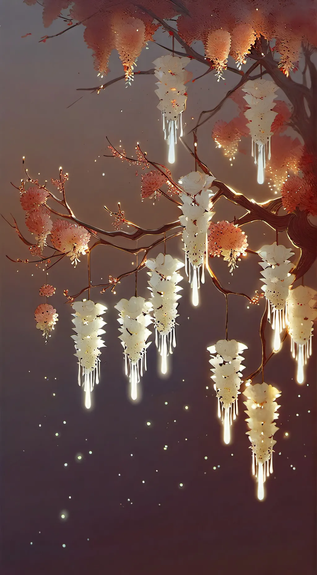 ai character: purple & red hell background