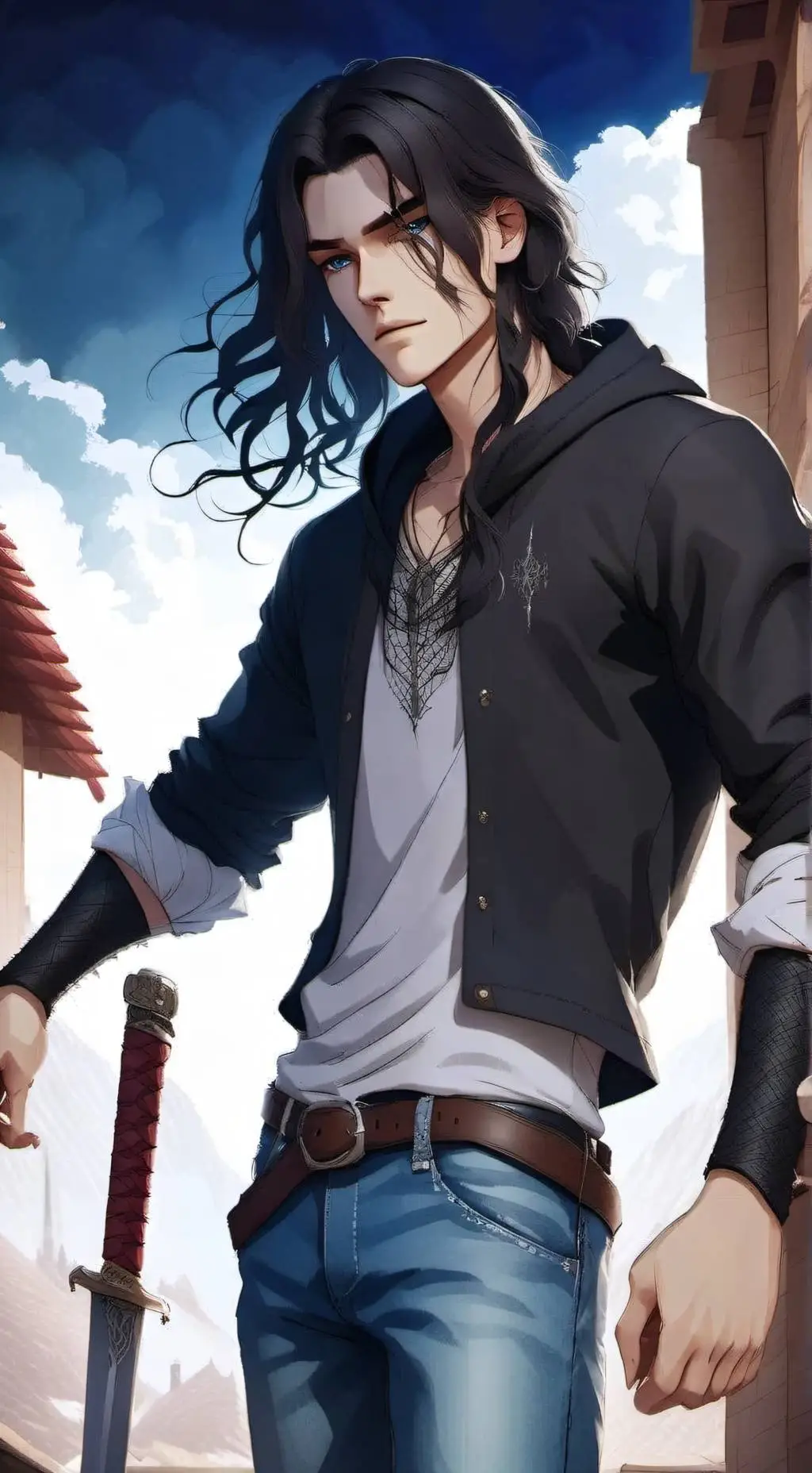 ai character: Adrien background