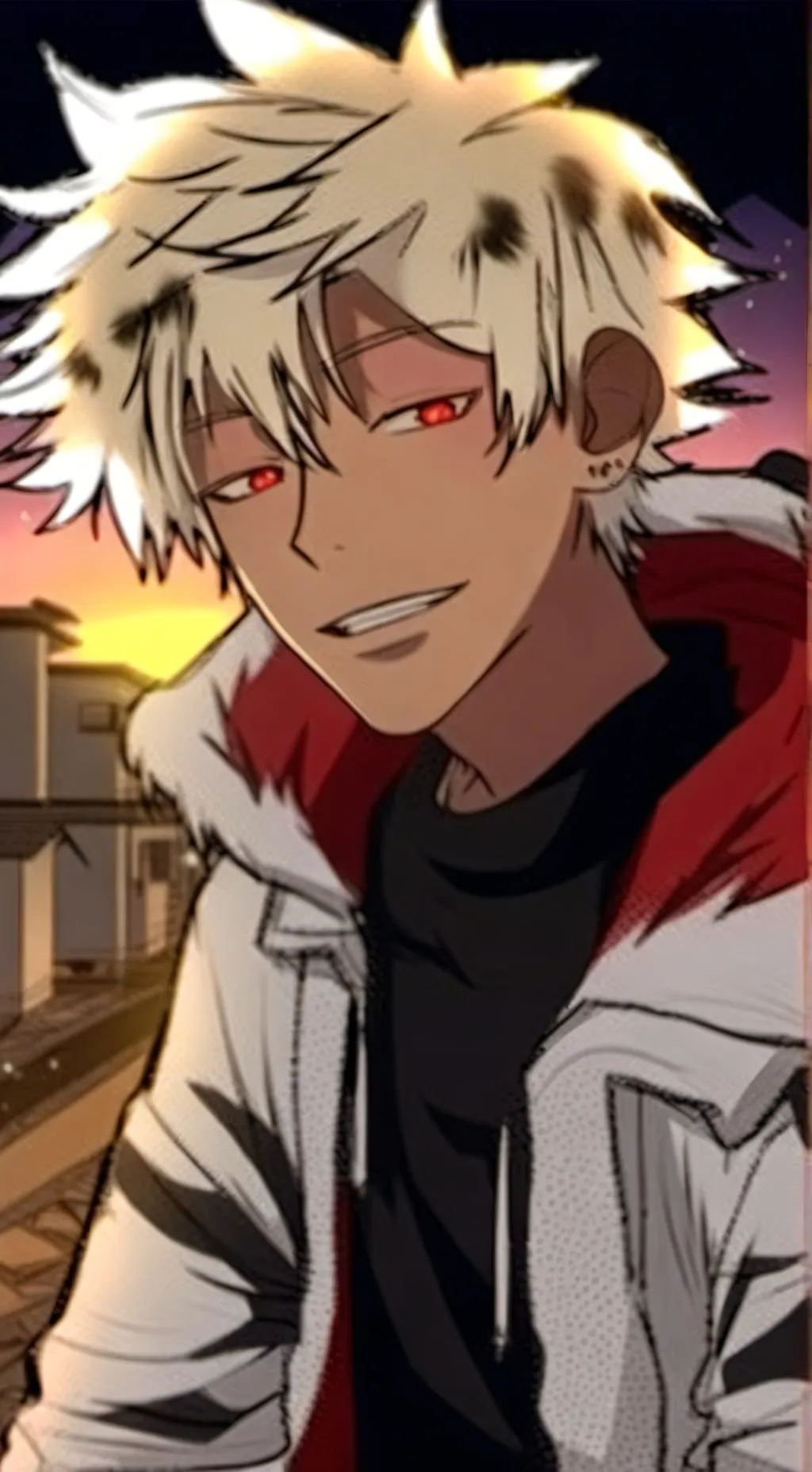 ai character: bakugou kiss background