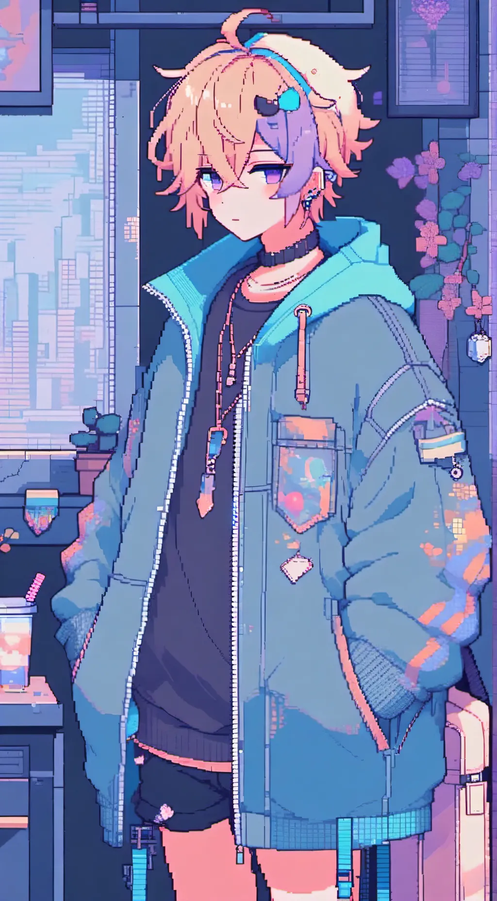 ai character: femboy:Hakushi 2 background