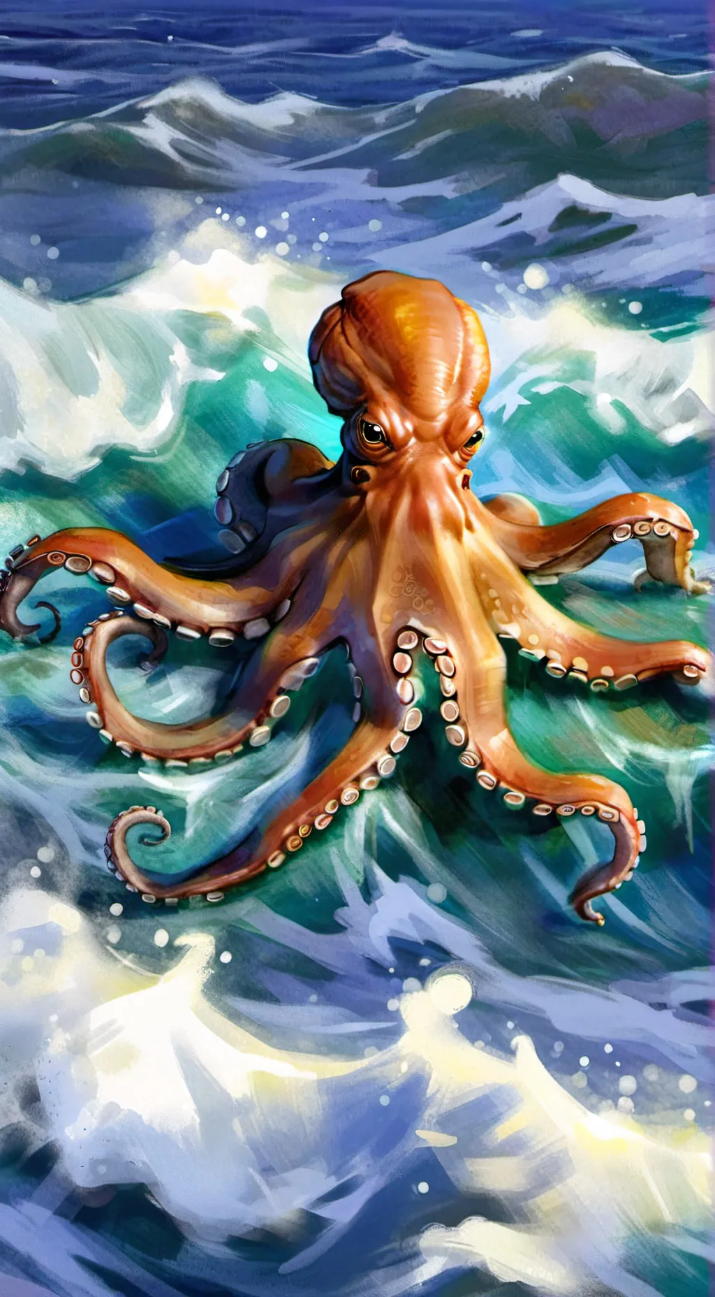 ai character: Holywater x bleach background