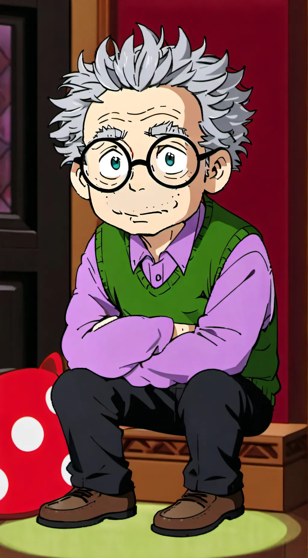 ai character: Grandpa Lou Pickle background