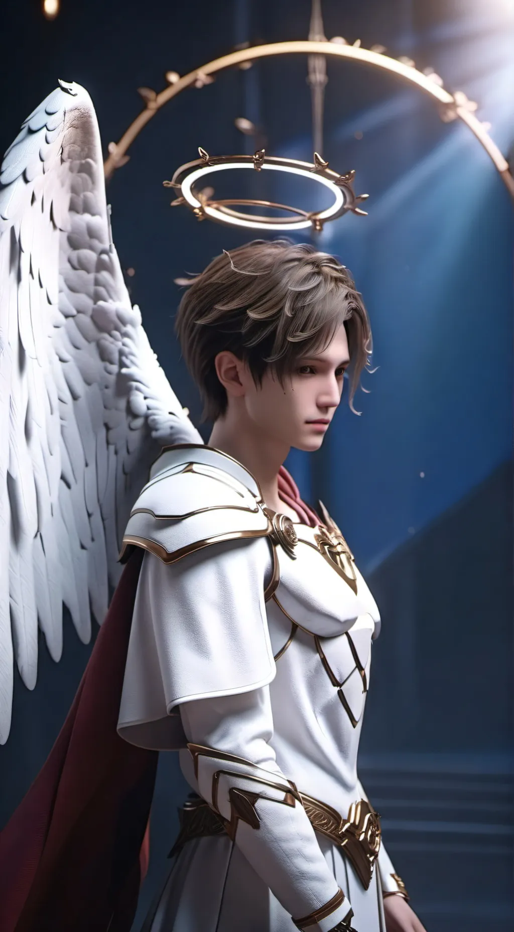 ai character: An angel background