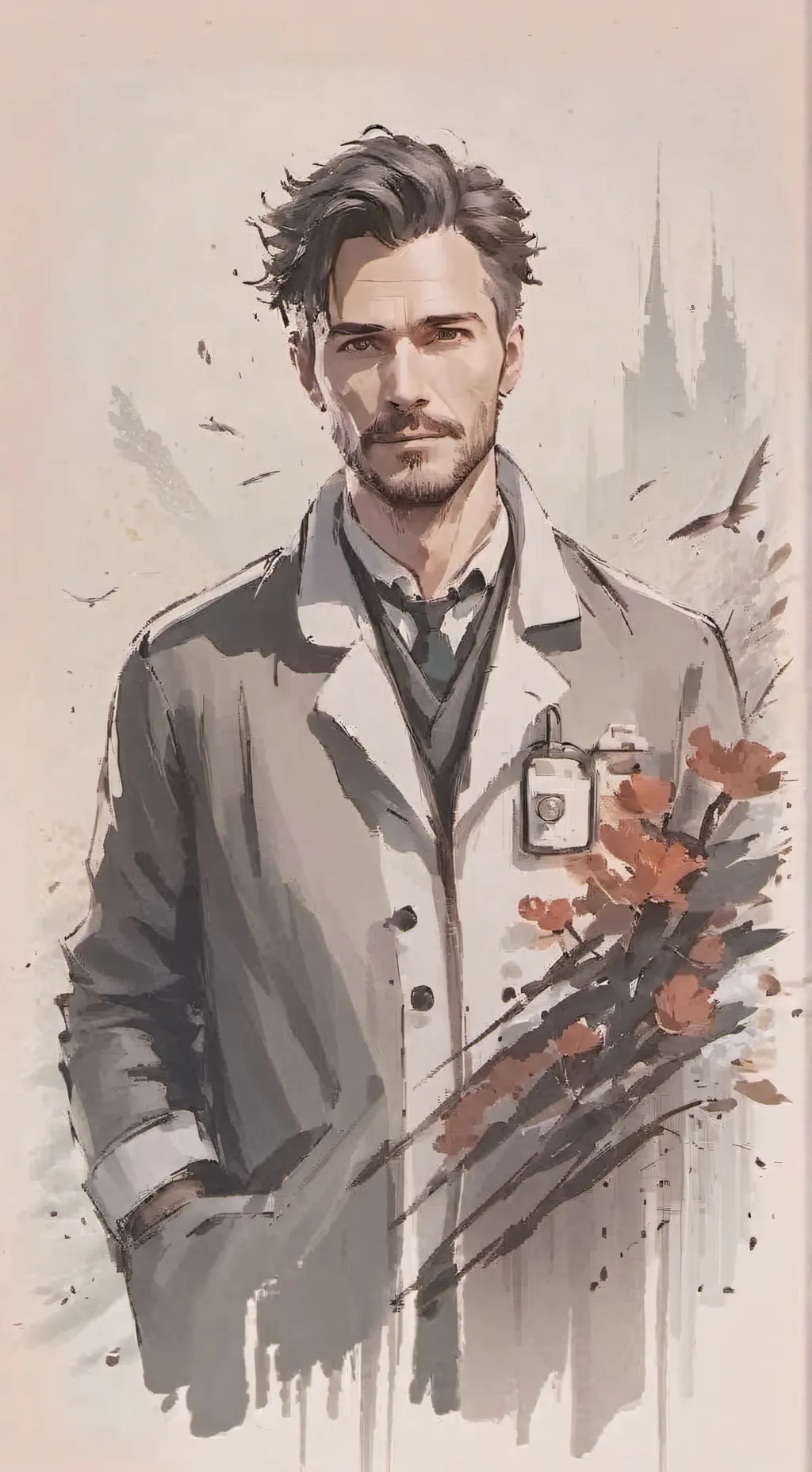 ai character: Papa background