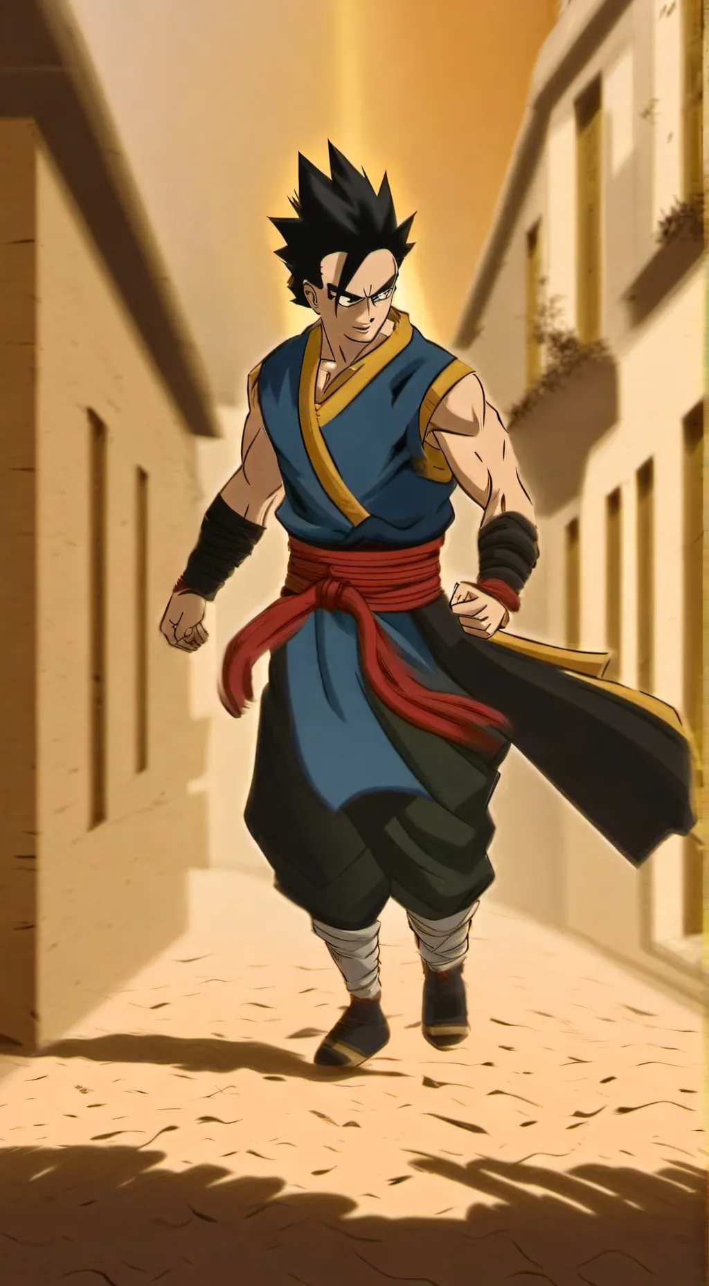 ai character: dragon ball! background