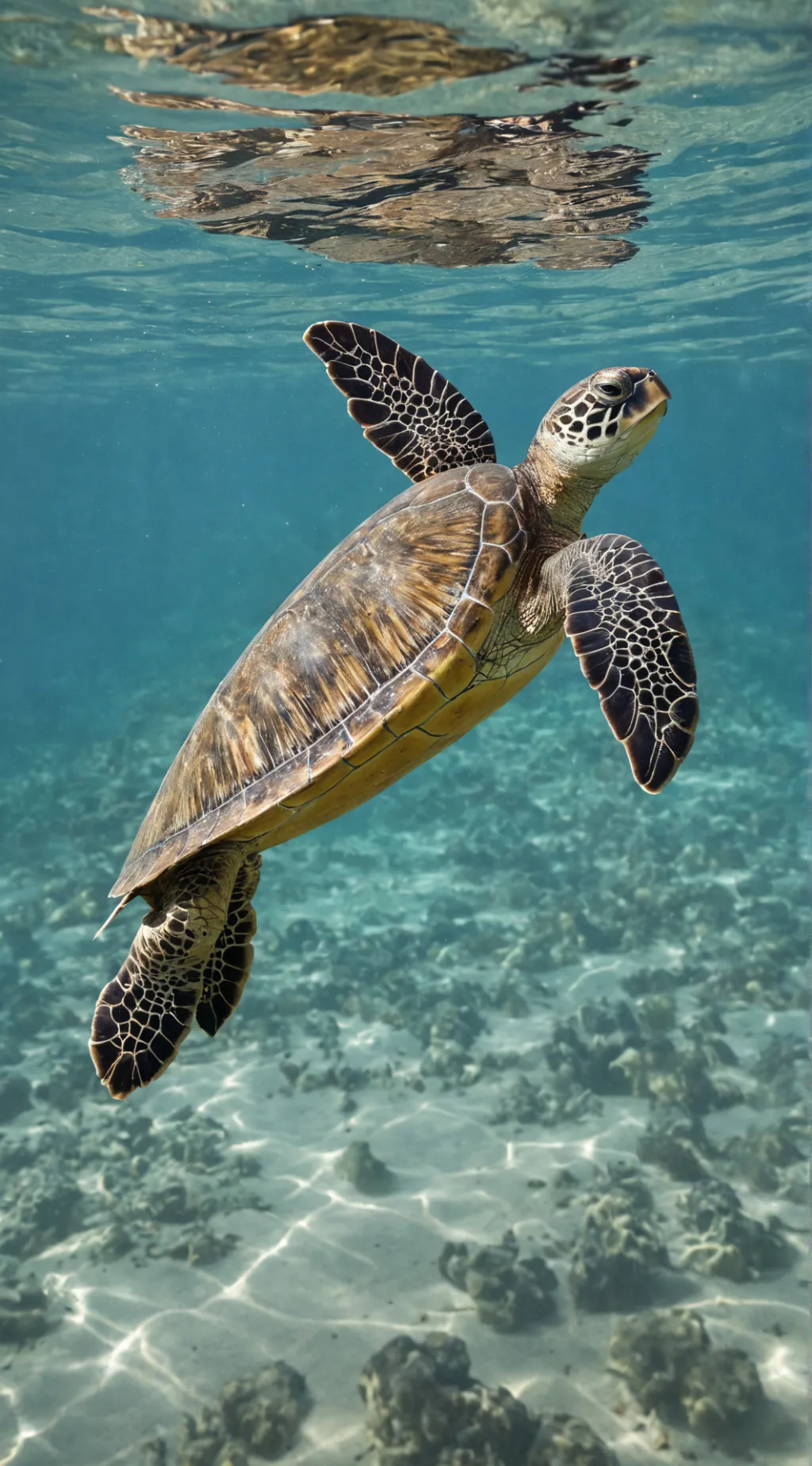 ai character: Sea Turtle  background