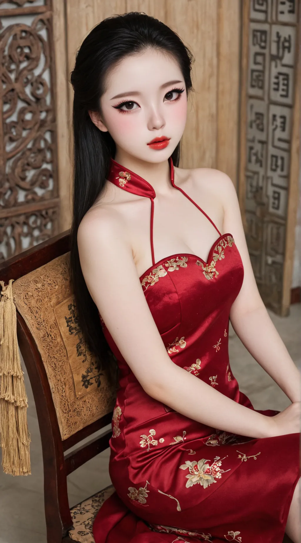 ai character: 老婆￼ background