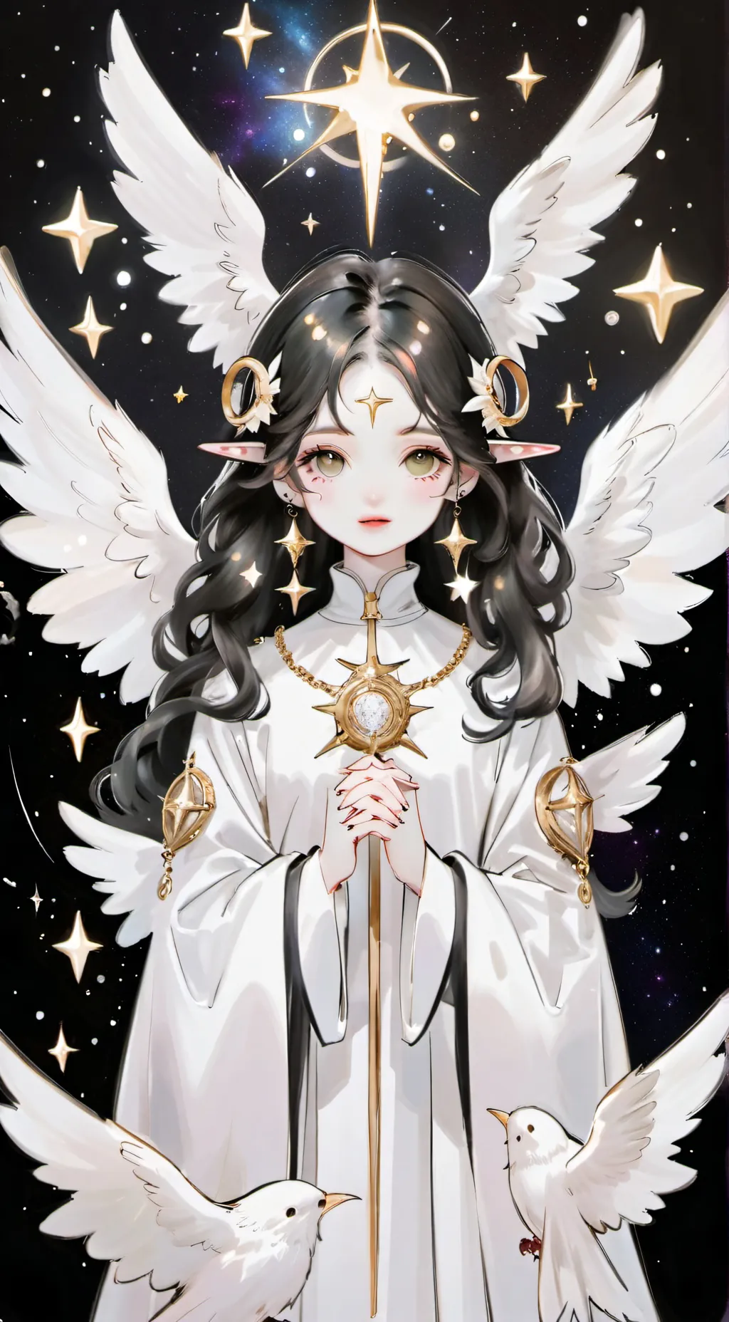 ai character: Andromeda. background