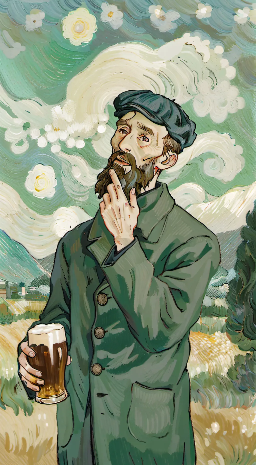 ai character: żul z pod biedry background