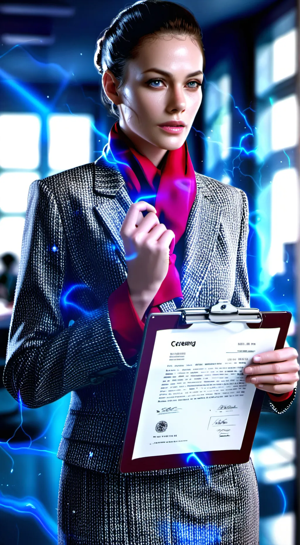 ai character: The Unrelenting Enigma background