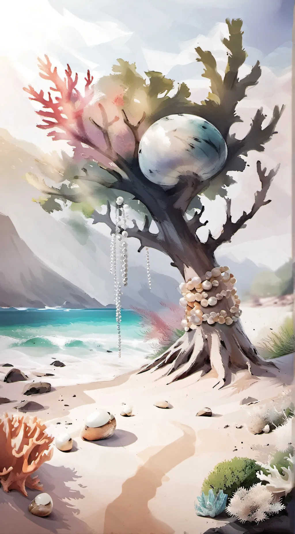 ai character: Pearl background