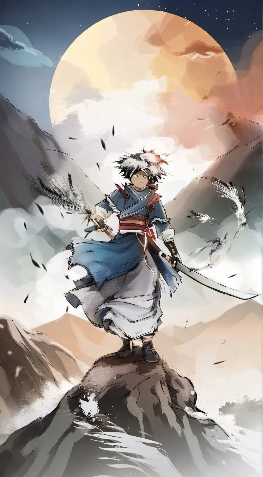 ai character: Tanjiro (Demon Sla background