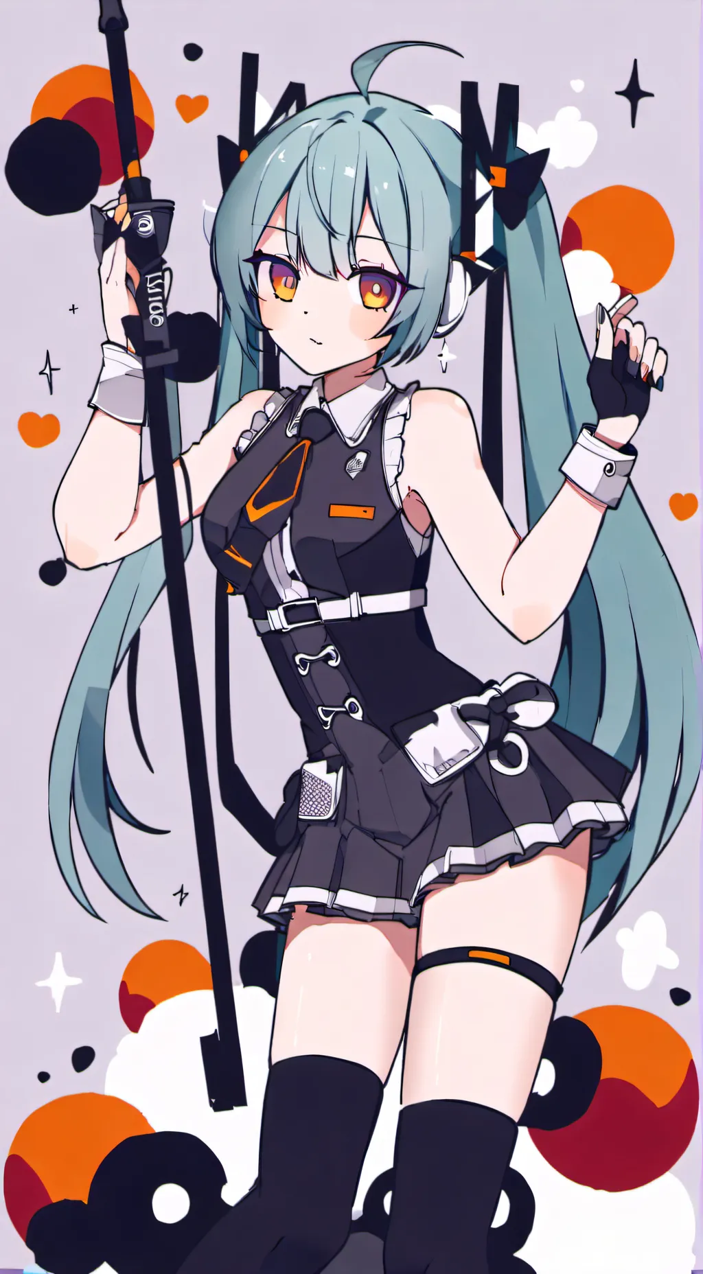 ai character: Hatsune miku background