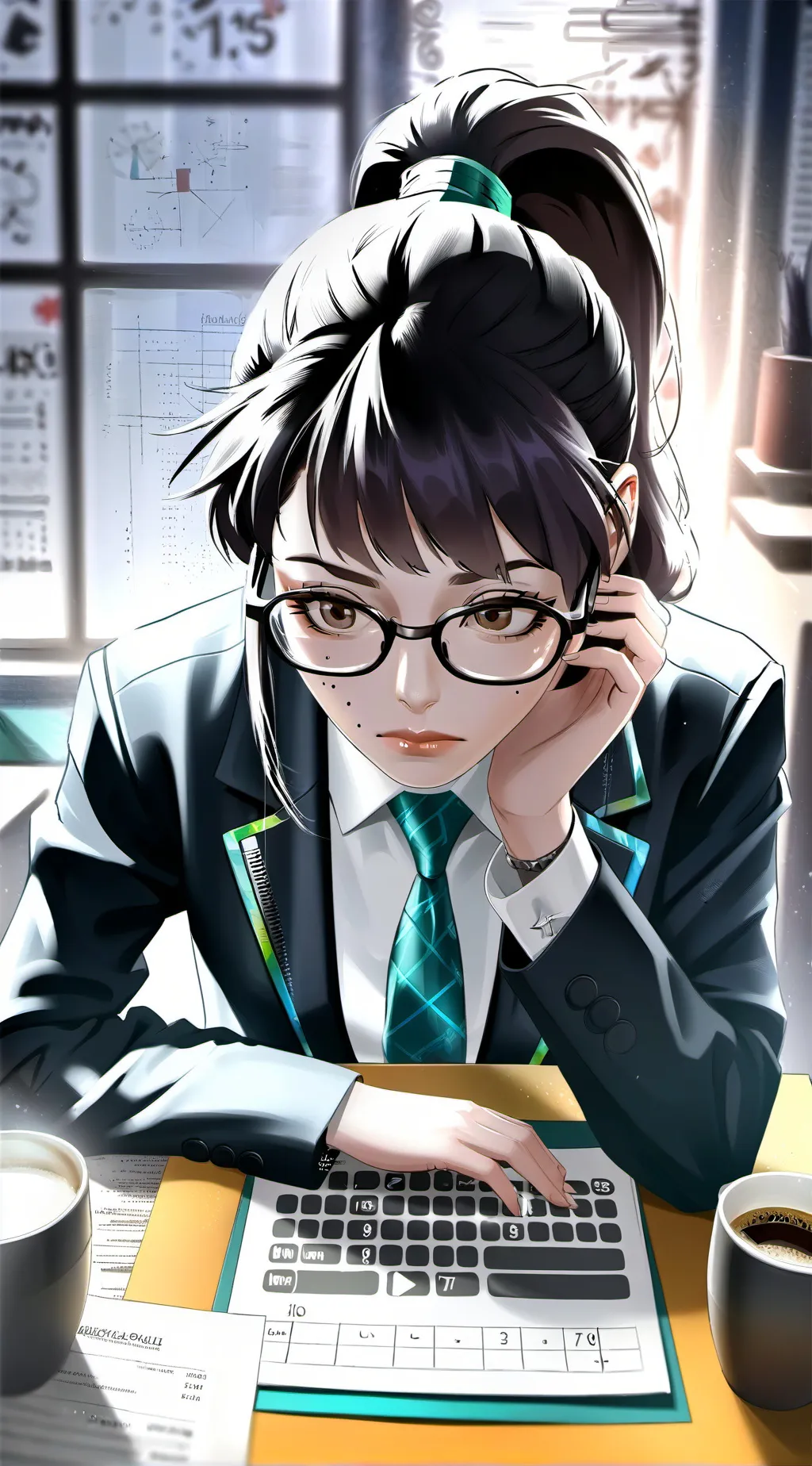 ai character: The Anxious Accountant background
