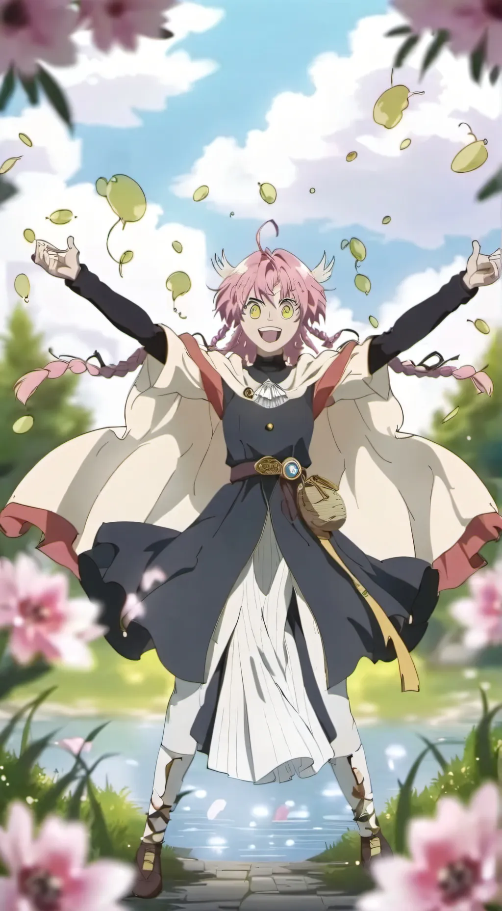 ai character: Mitsuri Kanroji background